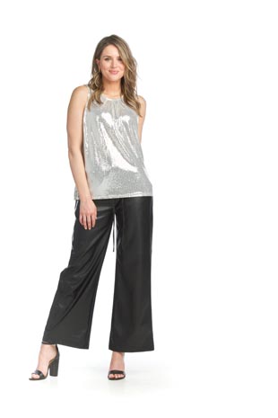 PT-13003 - Sequin Pleated Stretch Top - Colors: Black, Blue, Blush, White - Available Sizes:XS-XXL - Catalog Page:48 
